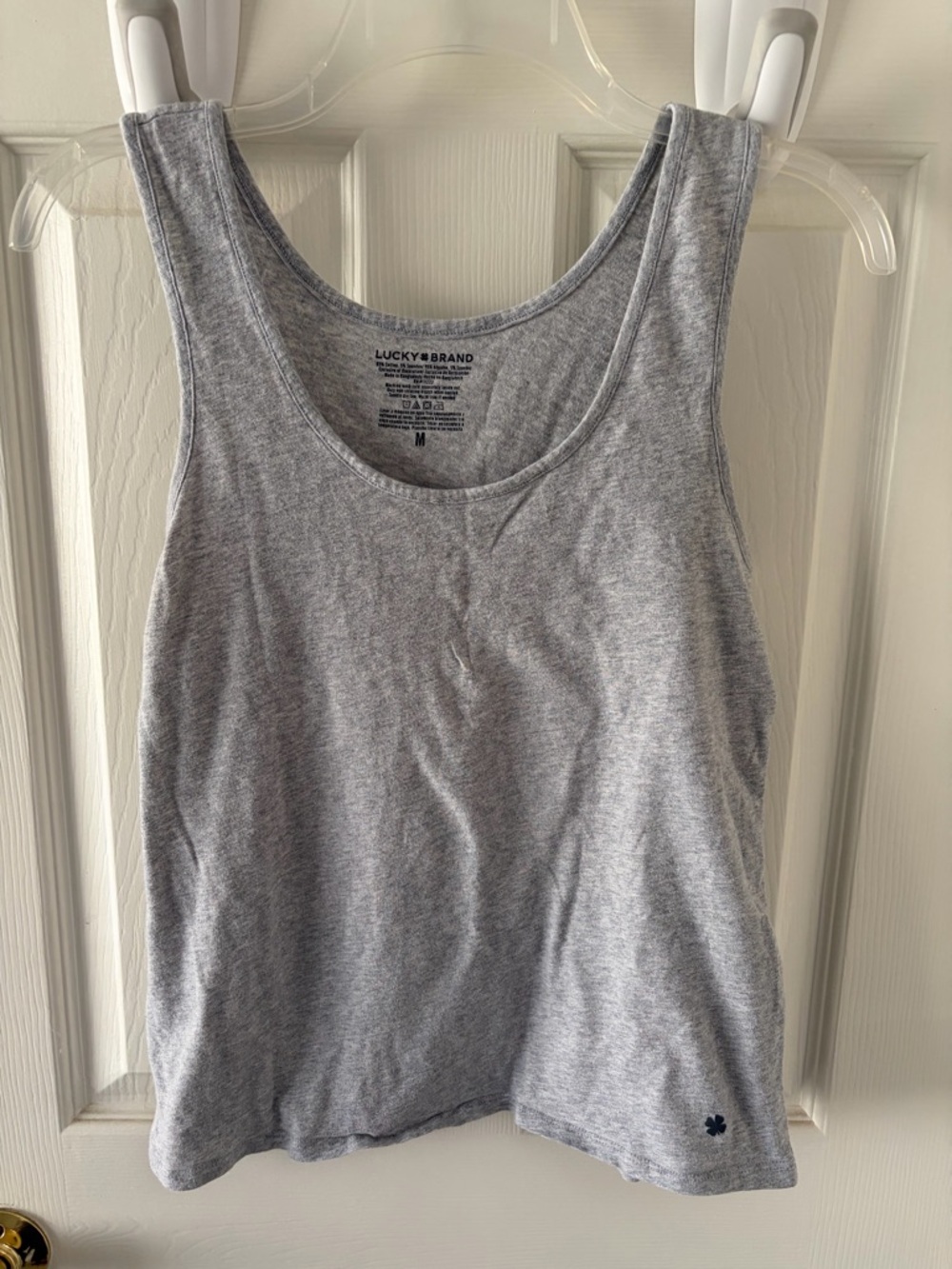 Lucky Brand Heather Gray Scoop Neck Tank - Picture 1 of 4